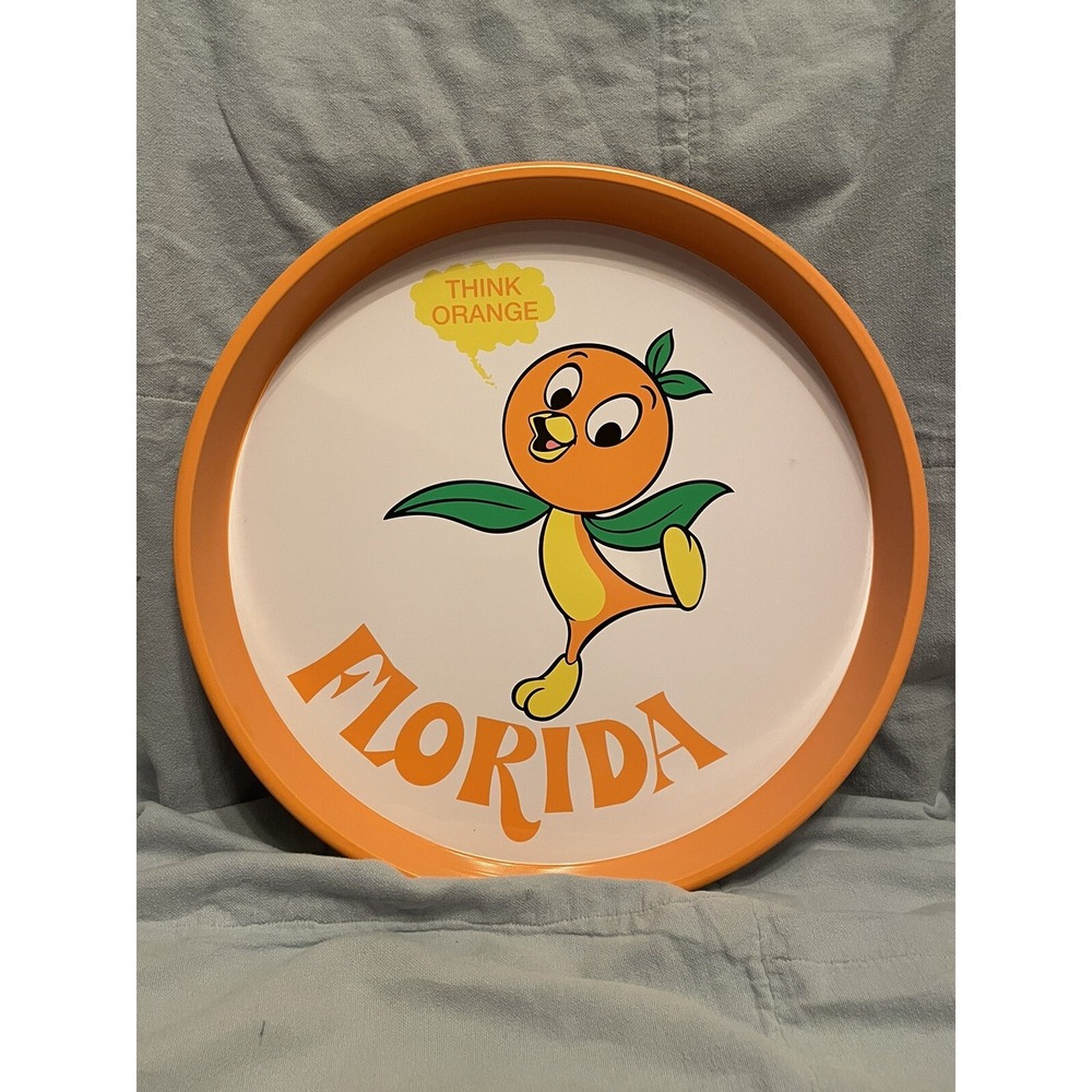 NEW Walt Disney Parks Vault Orange Bird Retro Serving Tray‎ 50th Anniversary 12"
